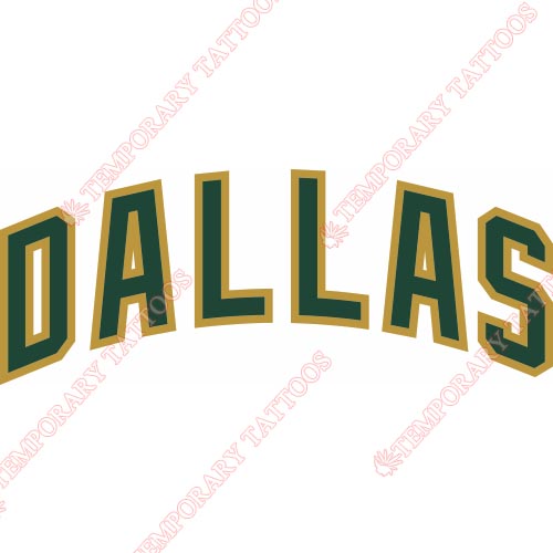 Dallas Stars Customize Temporary Tattoos Stickers NO.130